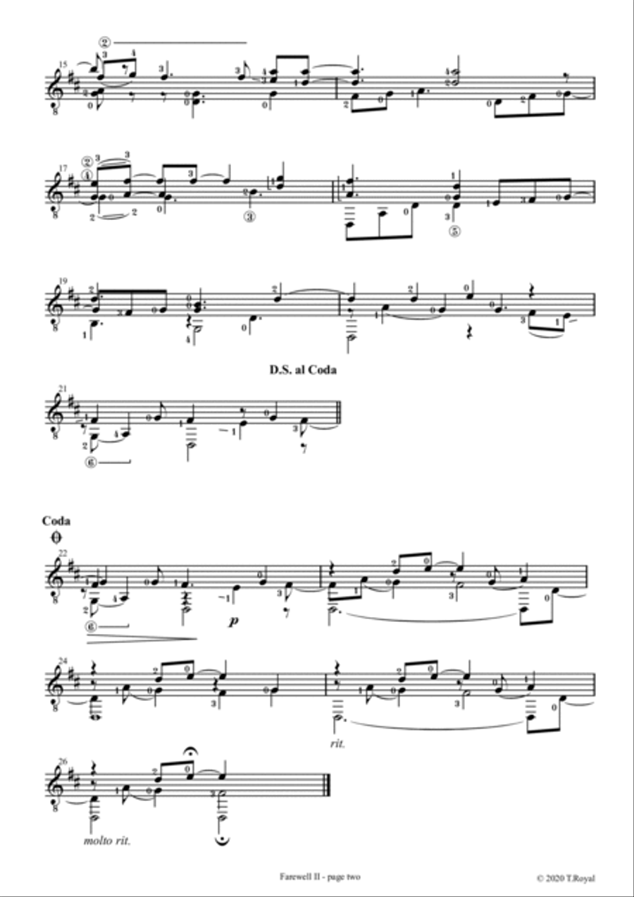 Fingerstyle Thoughts Acoustic Guitar scores gallery preview page 6