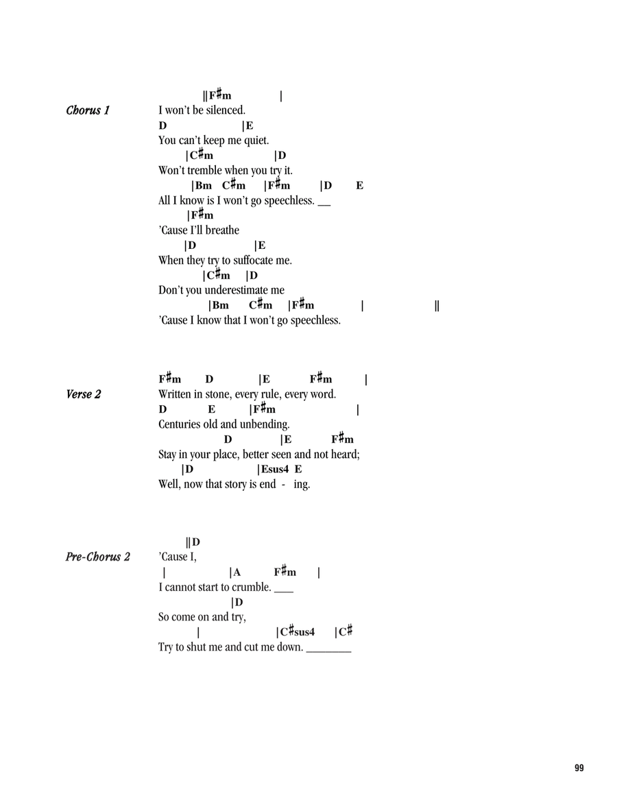 Speechless (from Aladdin) (2019) Ukulele scores gallery preview page 2