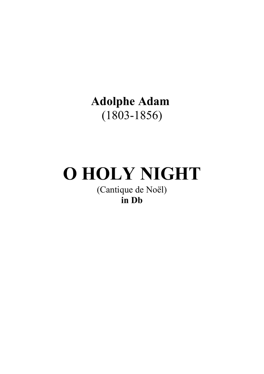 O Holy Night (Cantique de Noël) by Adolphe Adam for SATB Choir in D-flat Major 4-Part scores gallery preview page 2