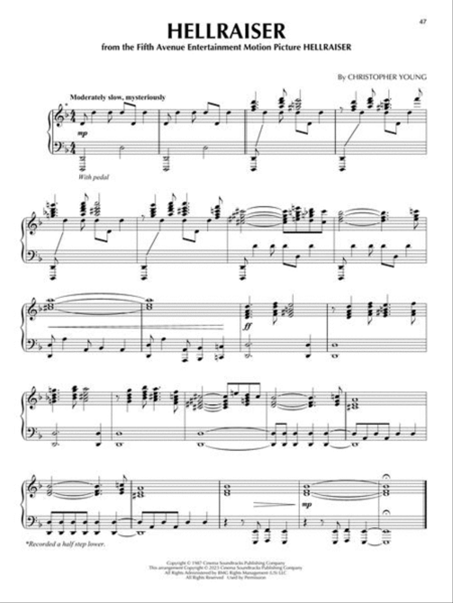 Horror Music Horror Music Piano Solo scores gallery preview page 4