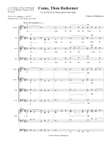 Come, Thou Redeemer (with String Quartet and Parts)
