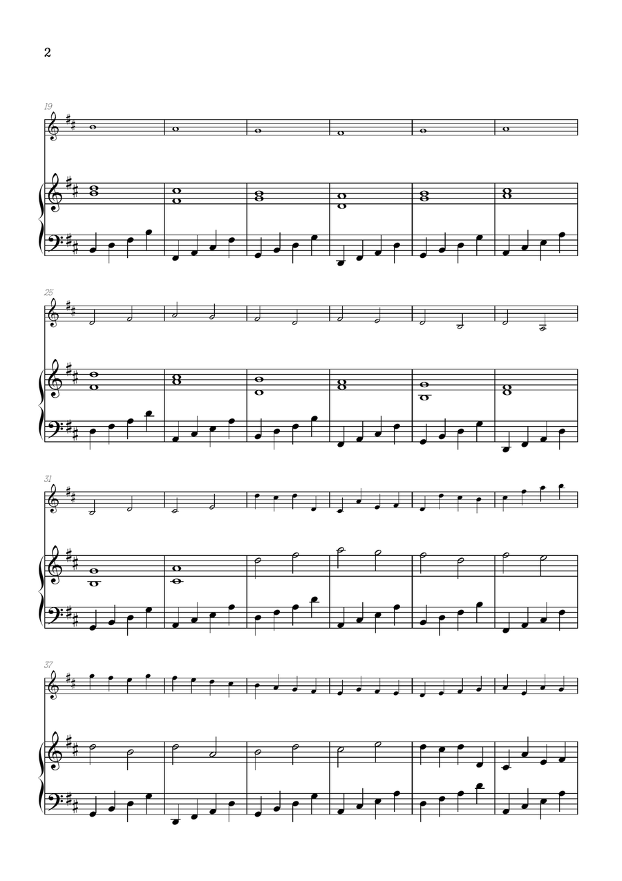Pachelbel Canon in D • violin sheet music with piano accompaniment Violin Solo scores gallery preview page 2