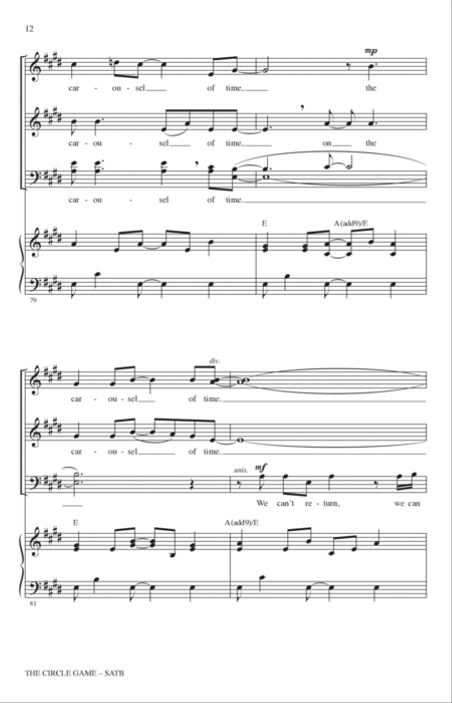 The Circle Game (arr. Audrey Snyder) 4-Part scores gallery preview page 11