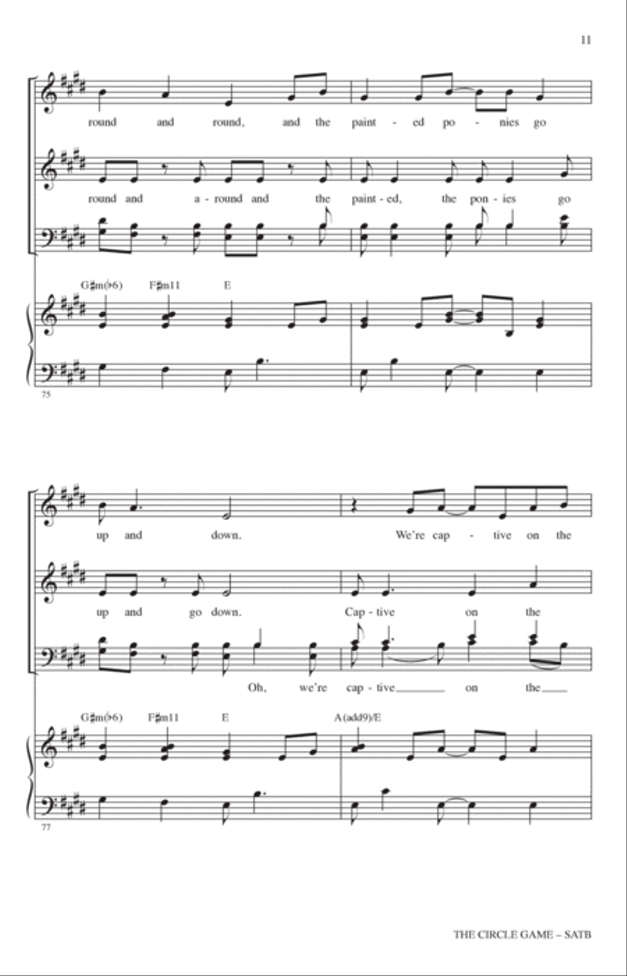 The Circle Game (arr. Audrey Snyder) 4-Part scores gallery preview page 10