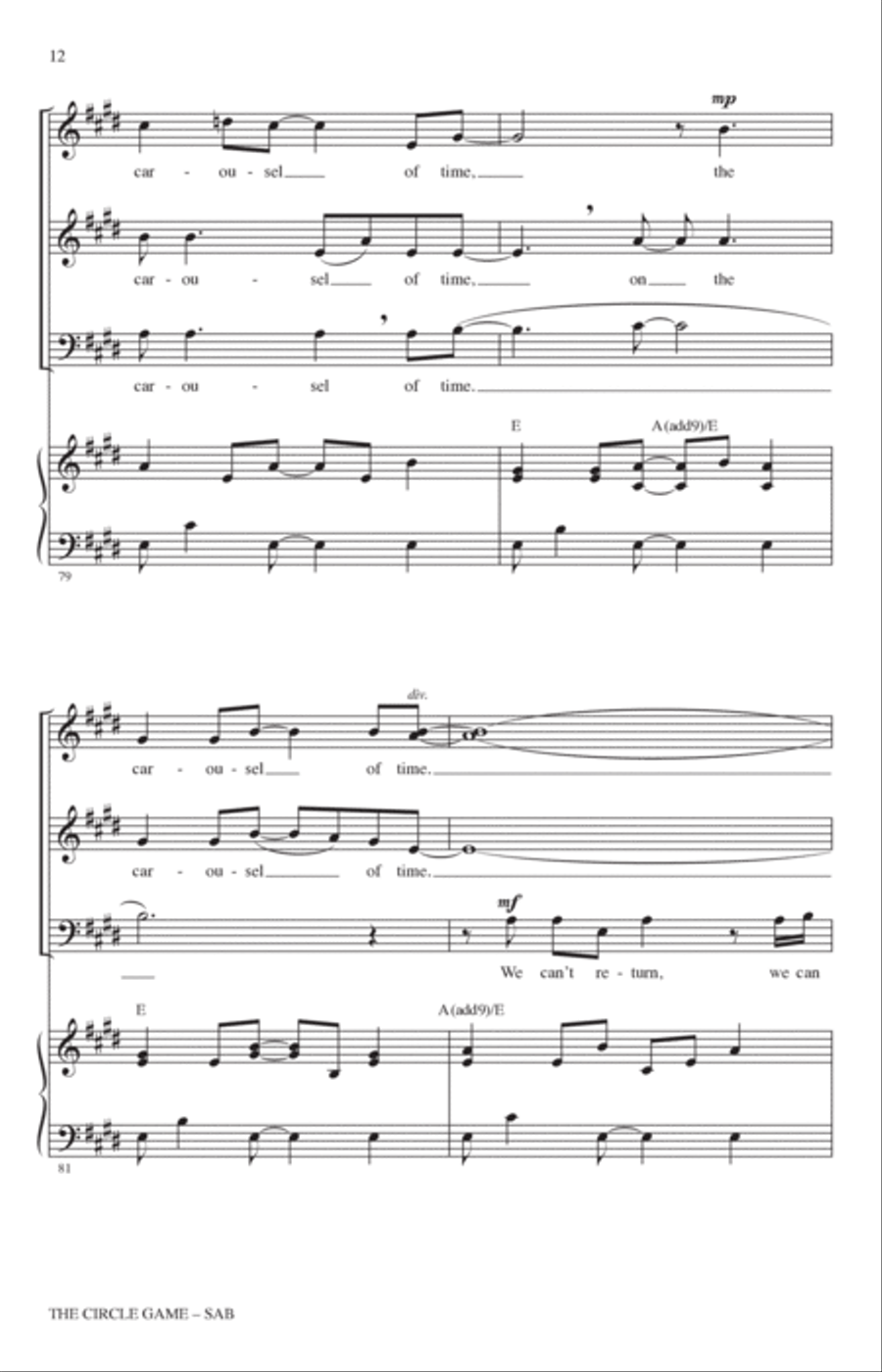 The Circle Game (arr. Audrey Snyder) 3-Part scores gallery preview page 11