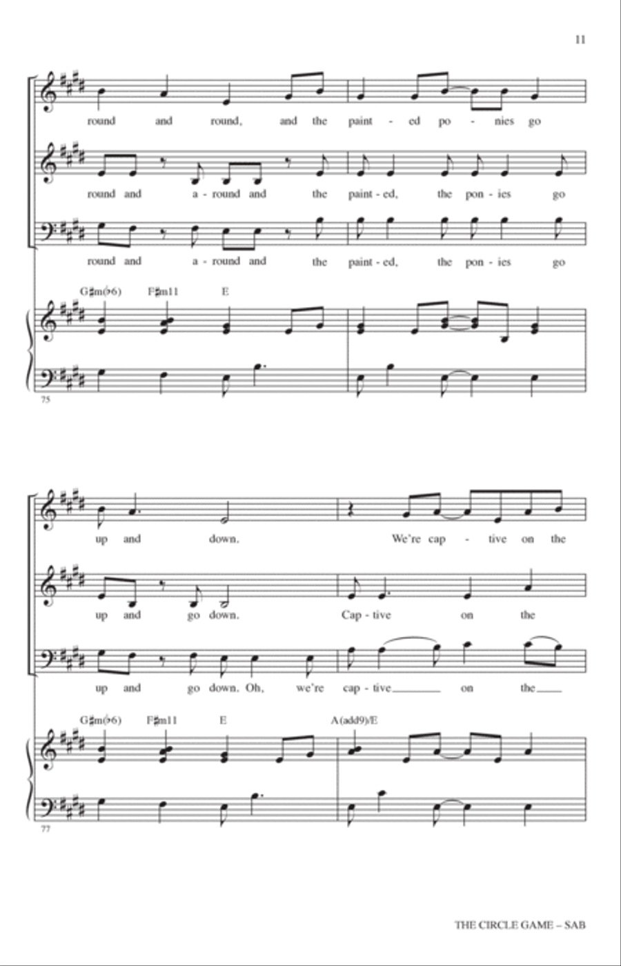The Circle Game (arr. Audrey Snyder) 3-Part scores gallery preview page 10