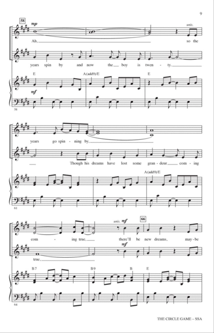 The Circle Game (arr. Audrey Snyder) SSA scores gallery preview page 8