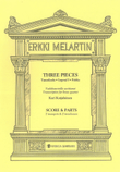 Three pieces for brass quartet (2 trumpets & 2 trombones) - Score & parts — Tanssilaulu - Legend I - Polska