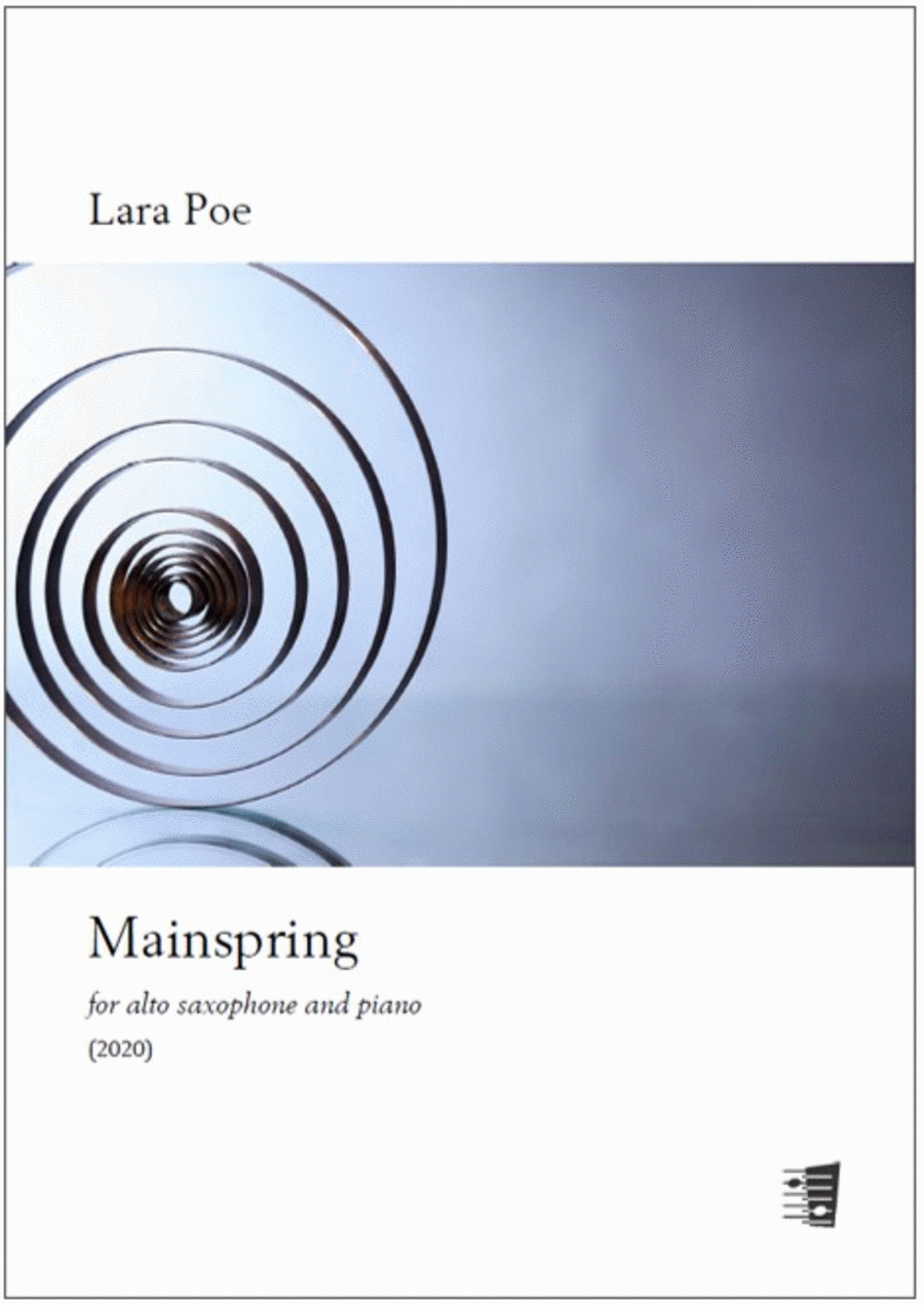 Mainspring for alto saxophone and piano Alto Saxophone scores gallery preview page 1