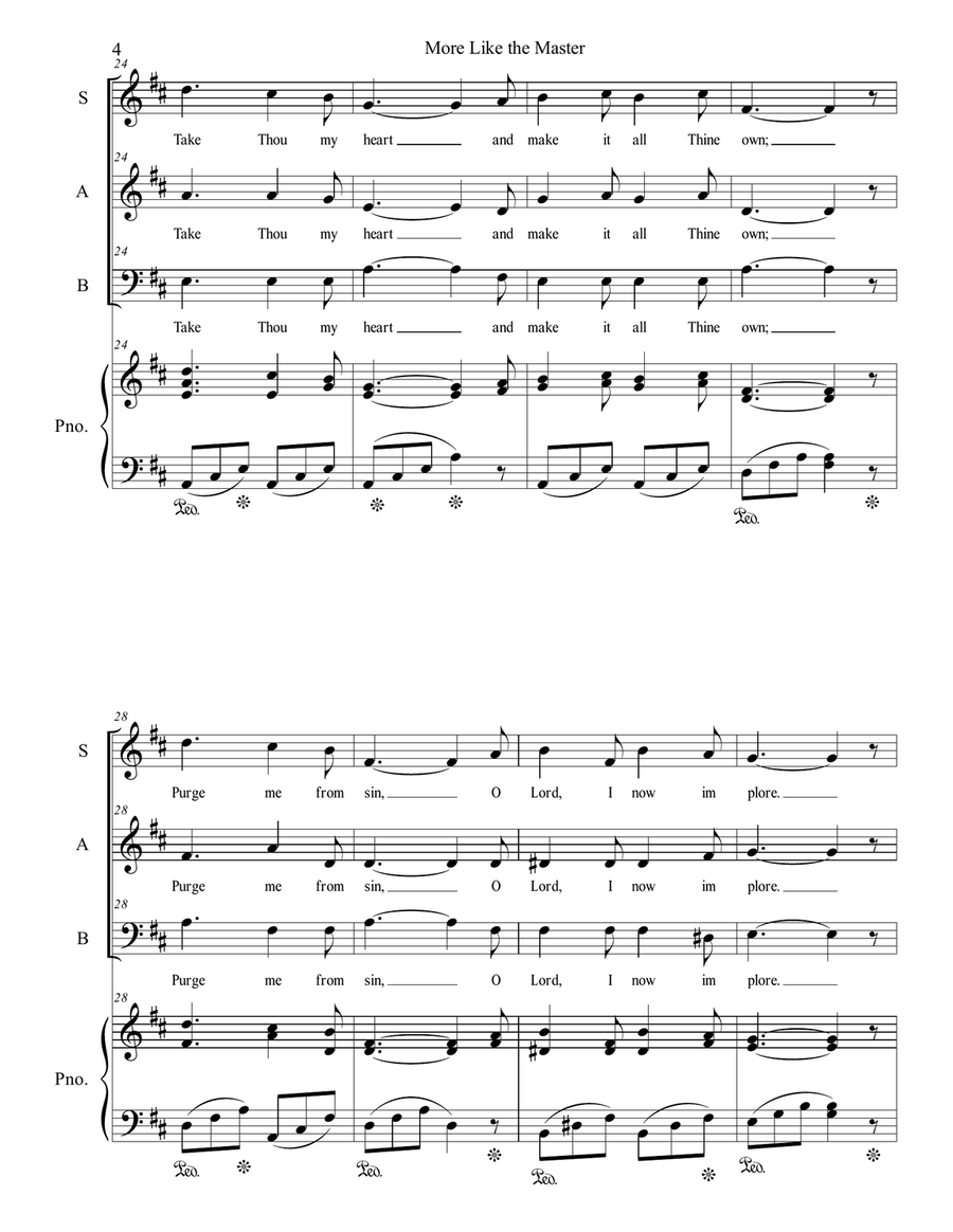 More Like the Master More Like the Master 3-Part scores gallery preview page 4