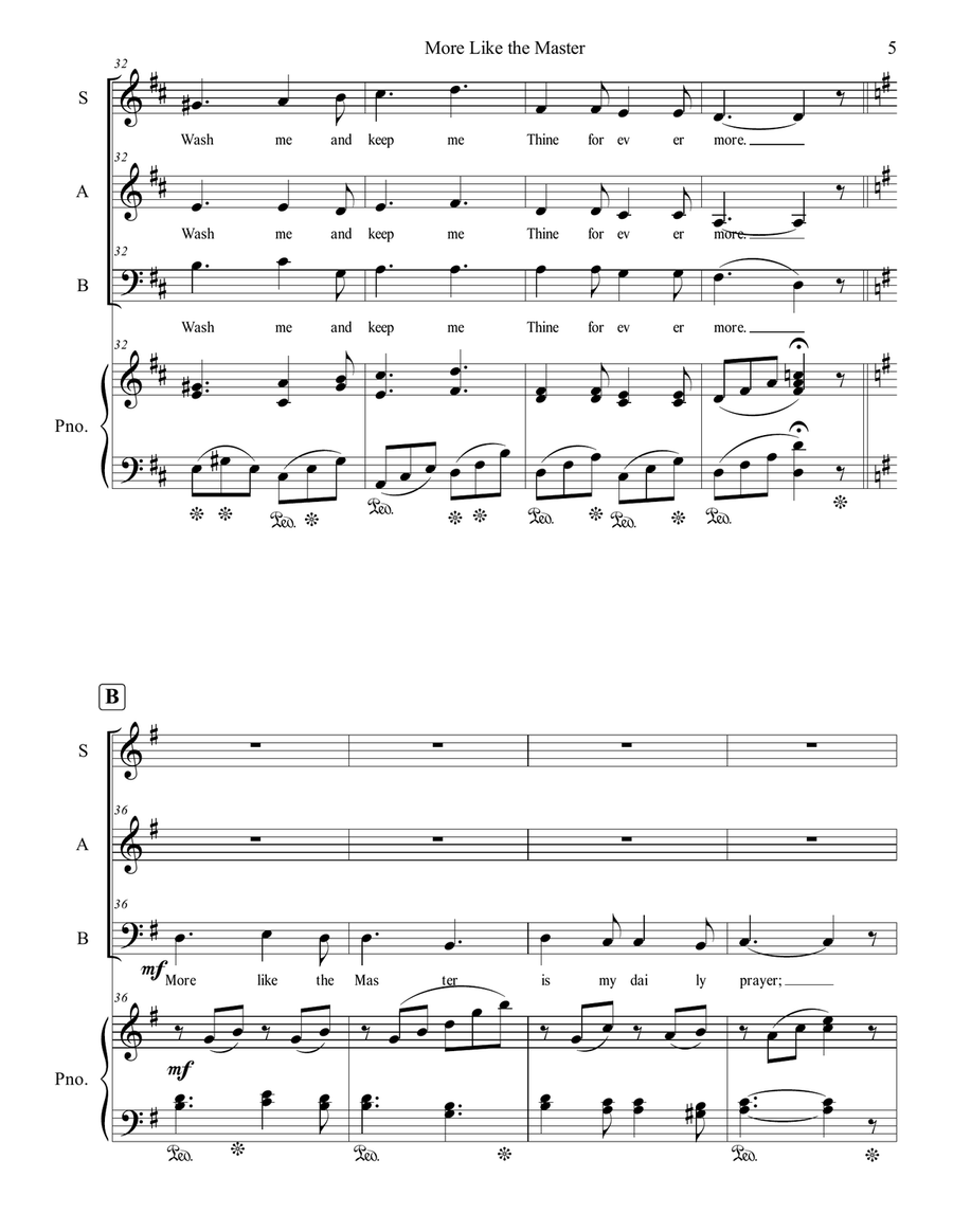 More Like the Master More Like the Master 3-Part scores gallery preview page 5