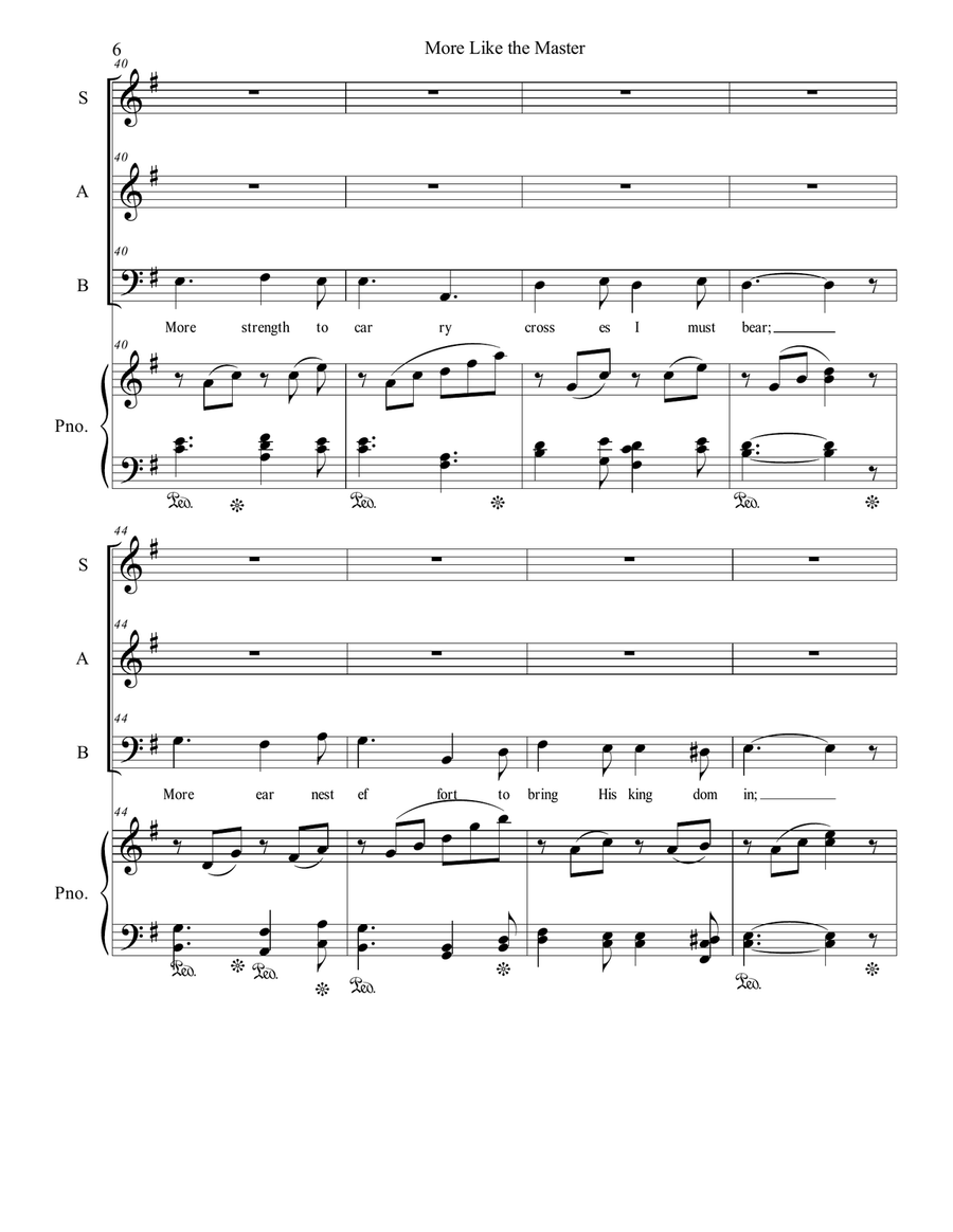 More Like the Master More Like the Master 3-Part scores gallery preview page 6