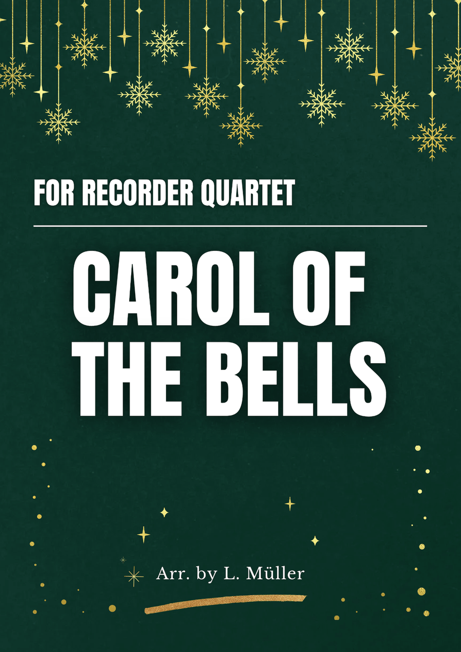 Carol of Bells - Recorder Quartet Soprano Recorder scores gallery preview page 3