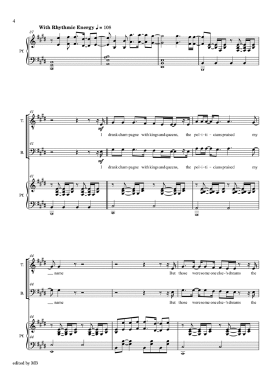 FROM NOW ON - from The Greatest Showman Divisi scores gallery preview page 5
