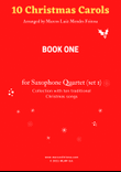 10 Christmas Carols (Book ONE) - Saxophone Quartet (SET 1) mini preview