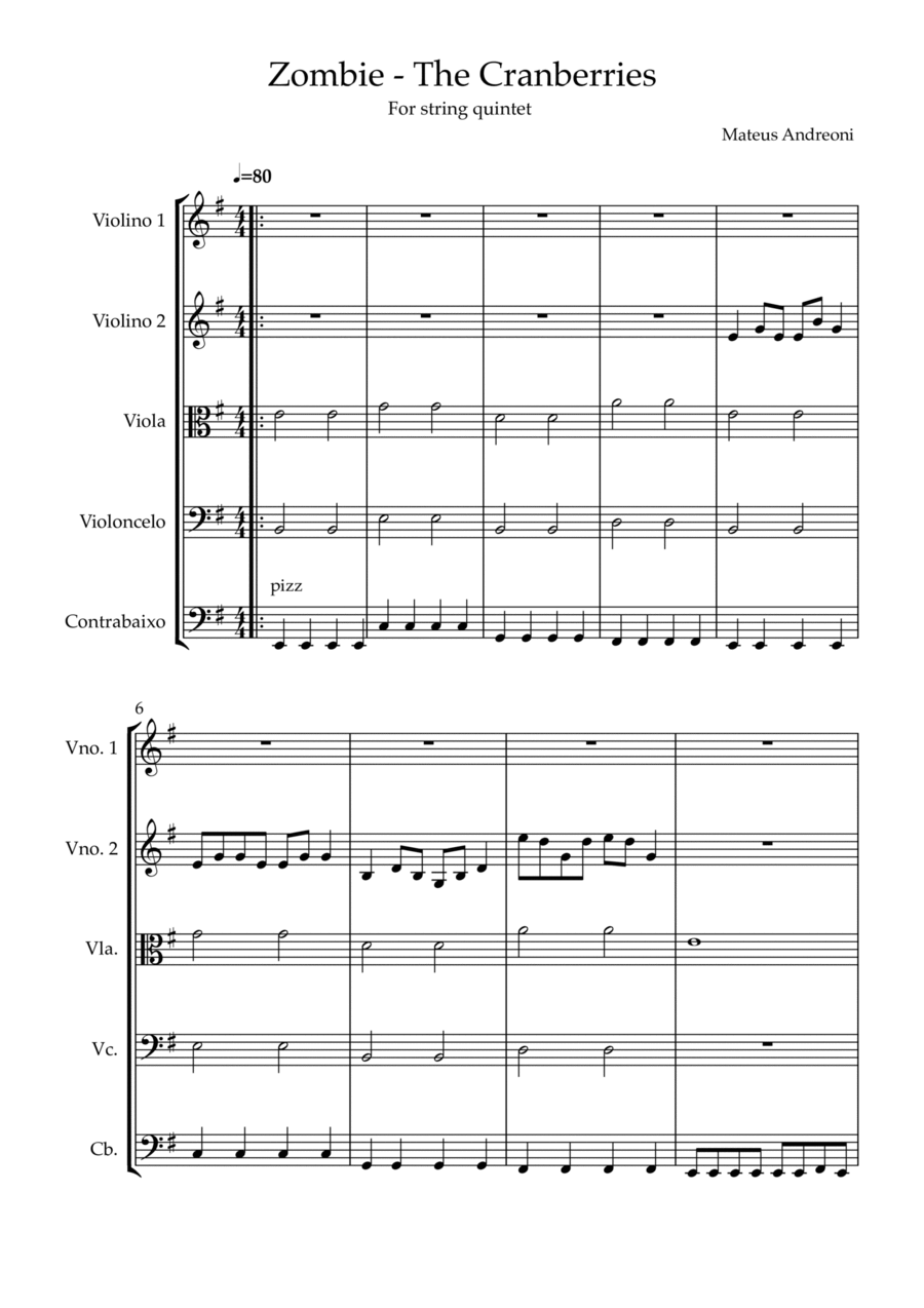 Zombie Cello scores gallery preview page 1