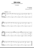 Ode To Joy (easy piano – clean sheet music)
