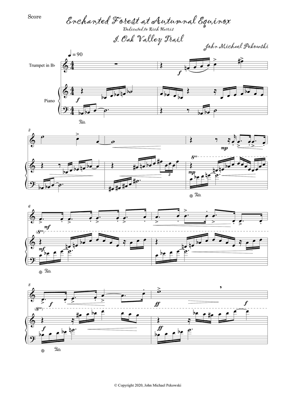 Enchanted Forest at Autumnal Equinox Chamber Music scores gallery preview page 3