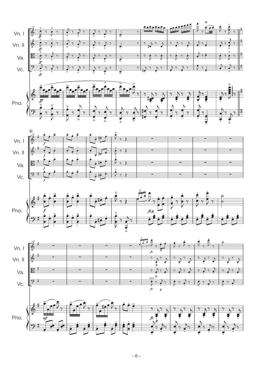 Csikos Post Piano Quintet scores gallery preview page 6