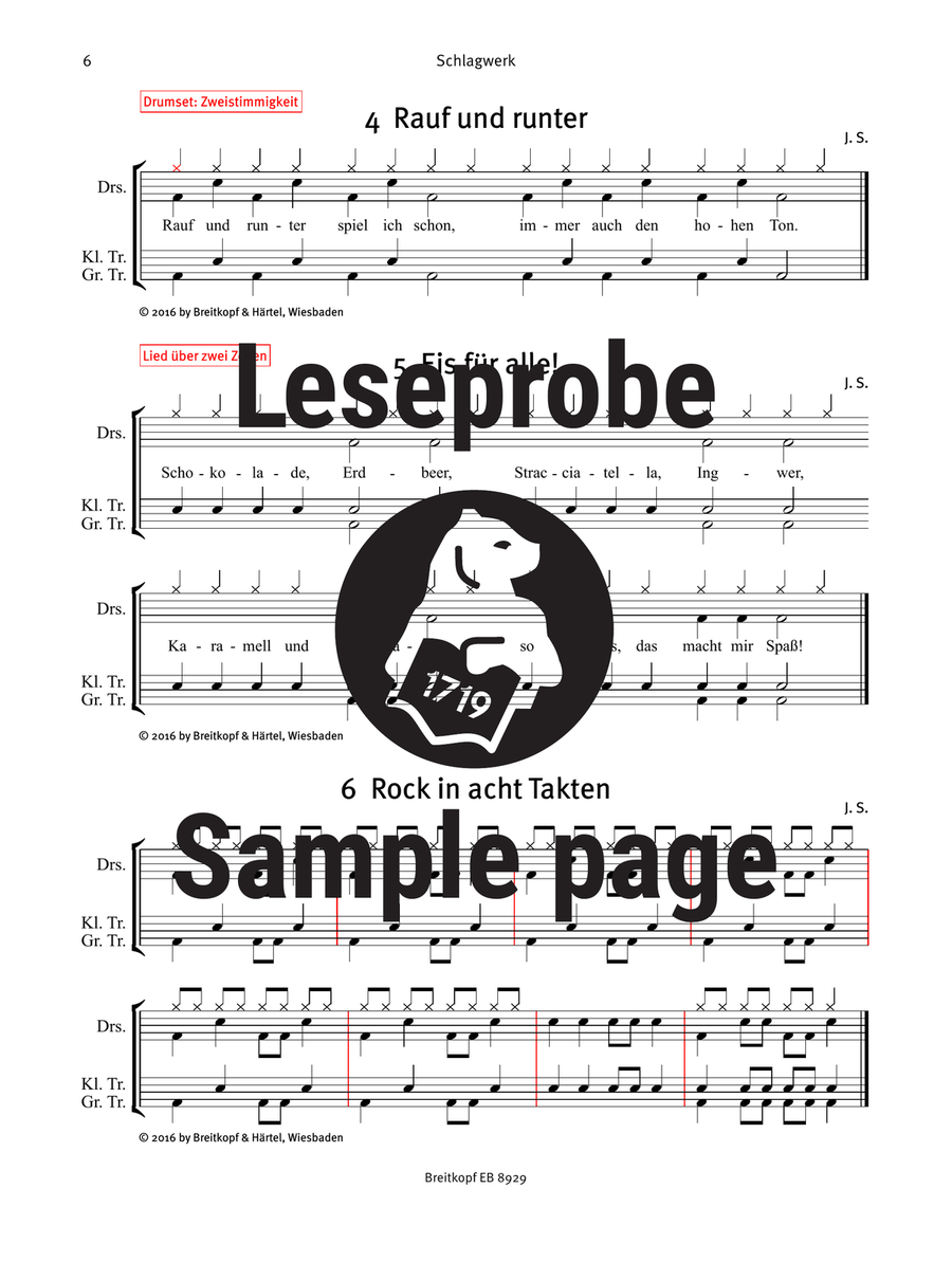 Addizio! Percussion scores gallery preview page 4