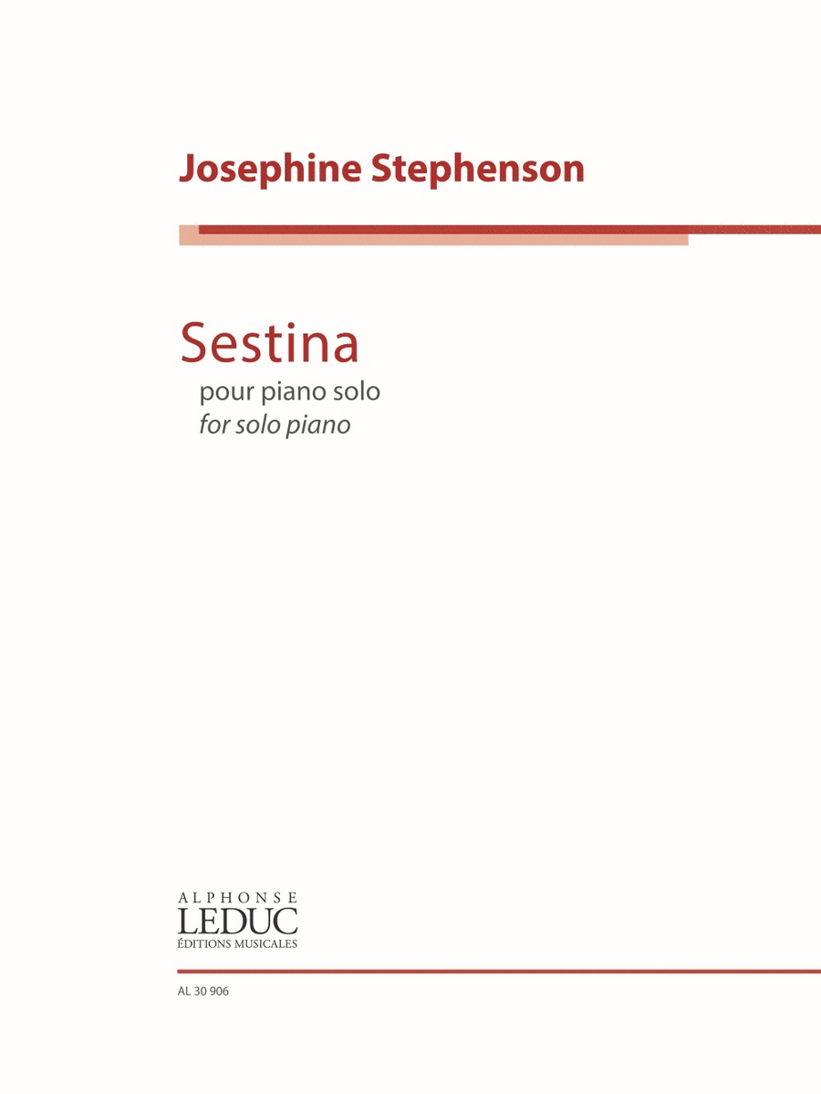 Sestina Sestina Piano Solo scores gallery preview page 1