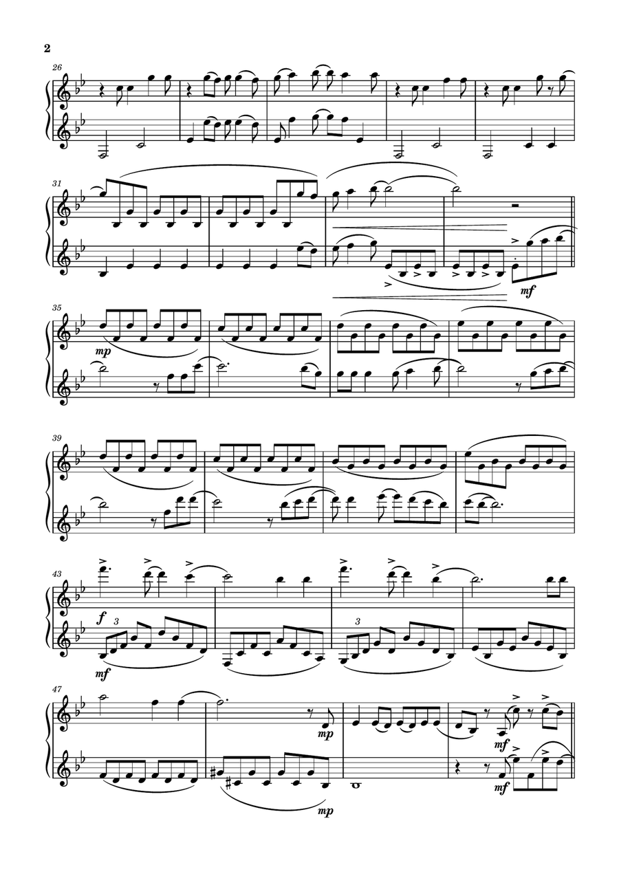 Let It Go Clarinet Duet scores gallery preview page 2