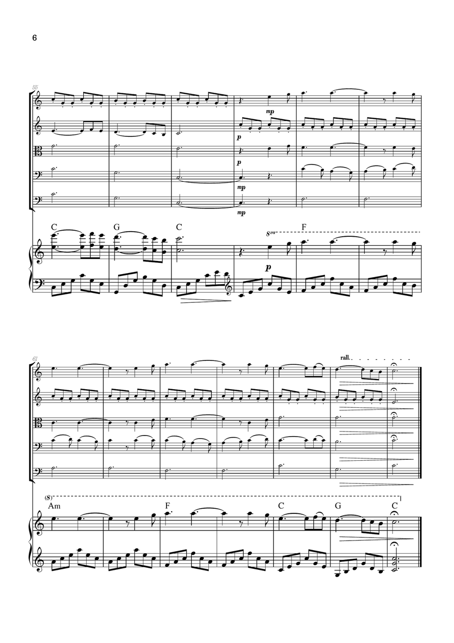 Hallelujah String Orchestra scores gallery preview page 6