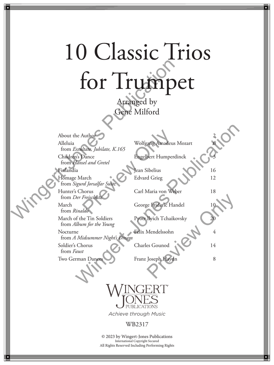 Classic Trios for Trumpet Trumpet Trio scores gallery preview page 2