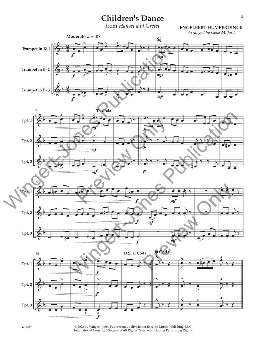 Classic Trios for Trumpet Trumpet Trio scores gallery preview page 4