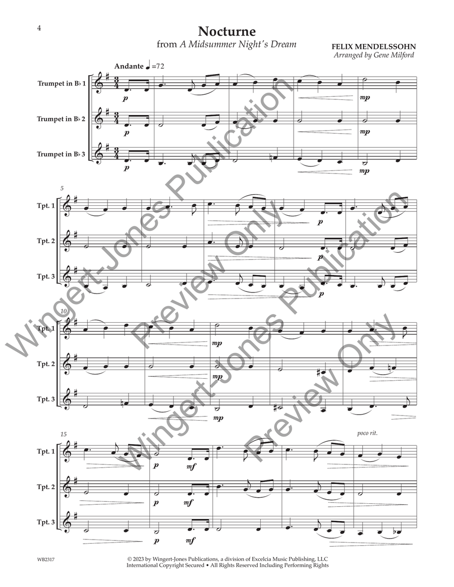 Classic Trios for Trumpet Trumpet Trio scores gallery preview page 5