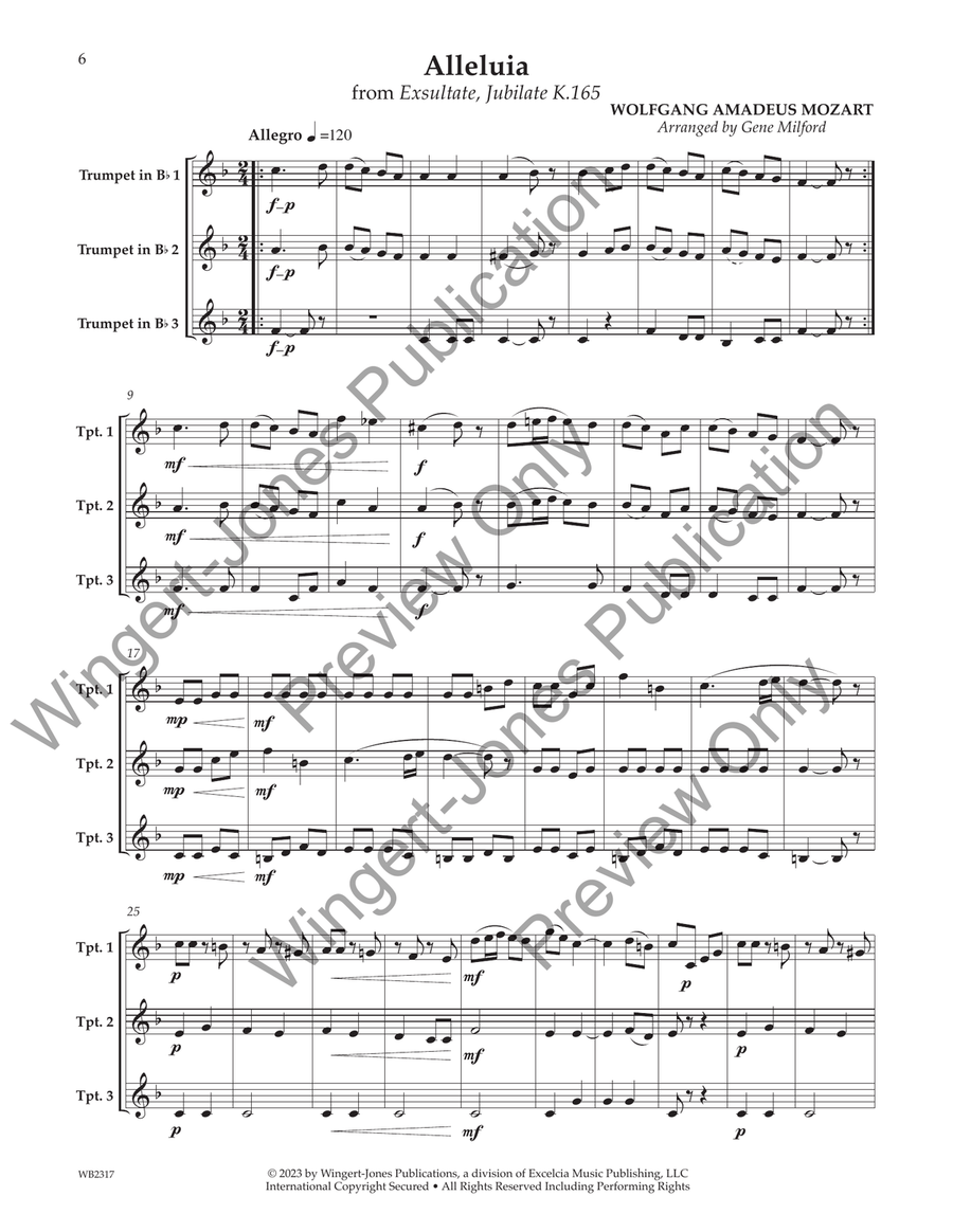 Classic Trios for Trumpet Trumpet Trio scores gallery preview page 7
