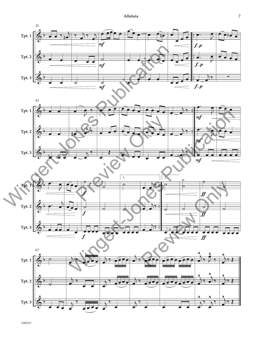 Classic Trios for Trumpet Trumpet Trio scores gallery preview page 8