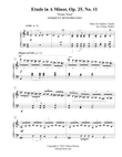 Etude in A minor (
