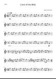 Carol of the Bells - Violin Solo