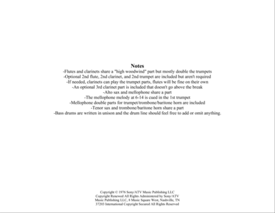 Crazy On You - Score Only Marching Band scores gallery preview page 2