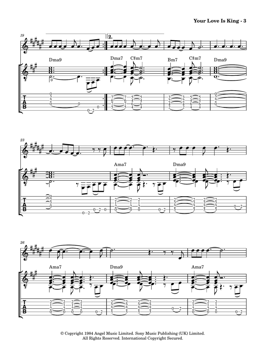 Your Love Is King Alto Saxophone scores gallery preview page 5