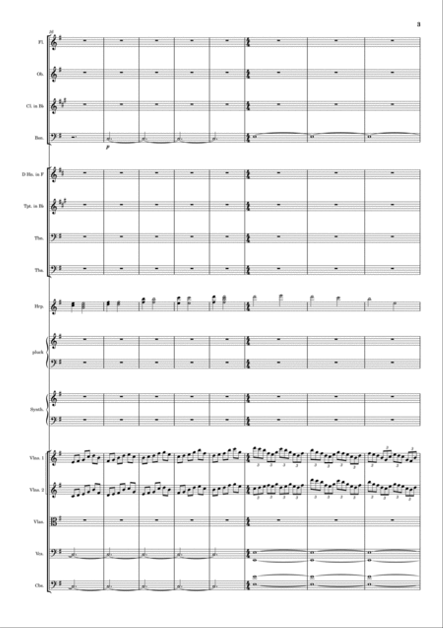 Can You Hear The Music (from Oppenheimer) - orchestral version Full Orchestra scores gallery preview page 3