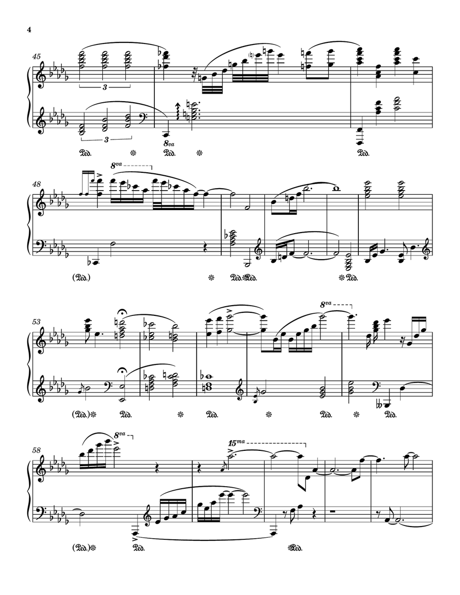 Love Letters Piano Solo scores gallery preview page 4