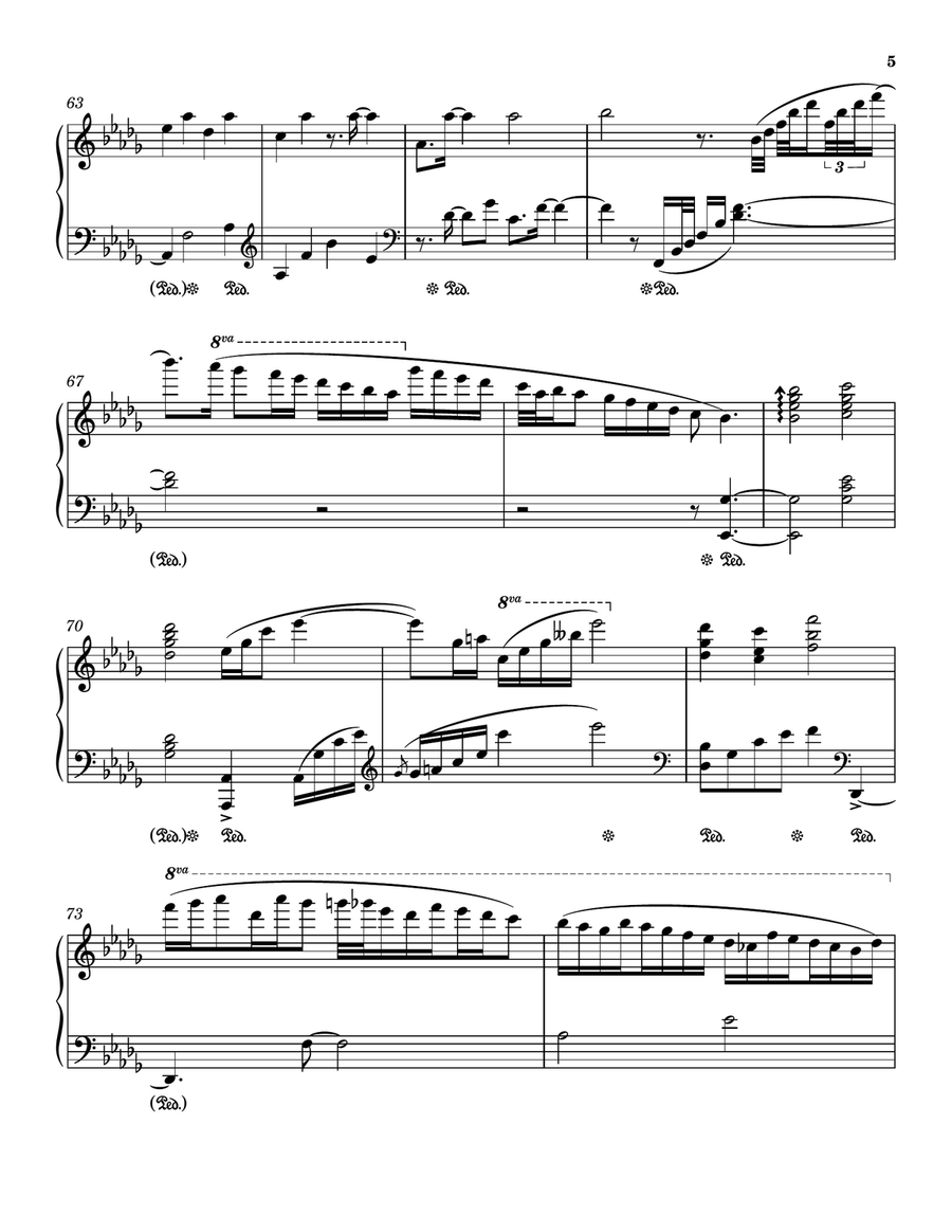Love Letters Piano Solo scores gallery preview page 5