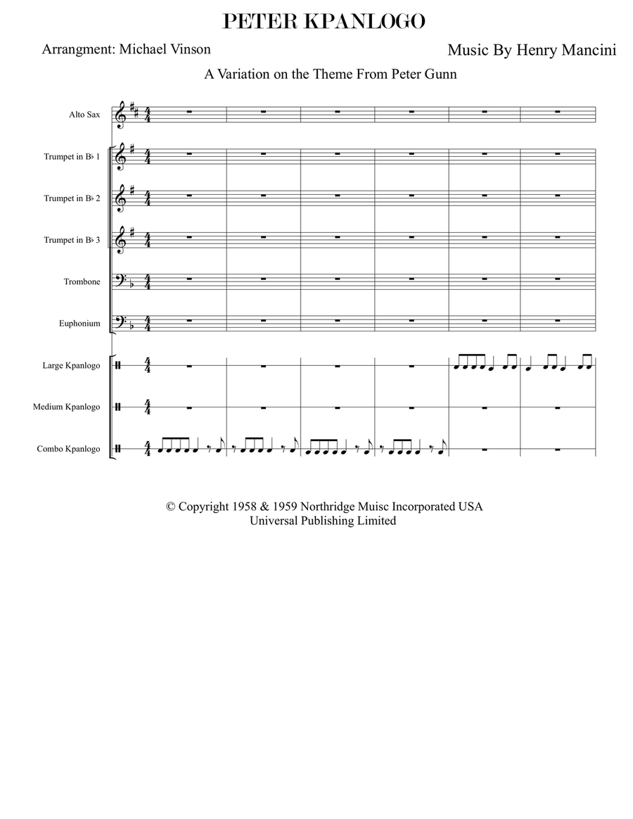 Peter Gunn Jazz Ensemble scores gallery preview page 2