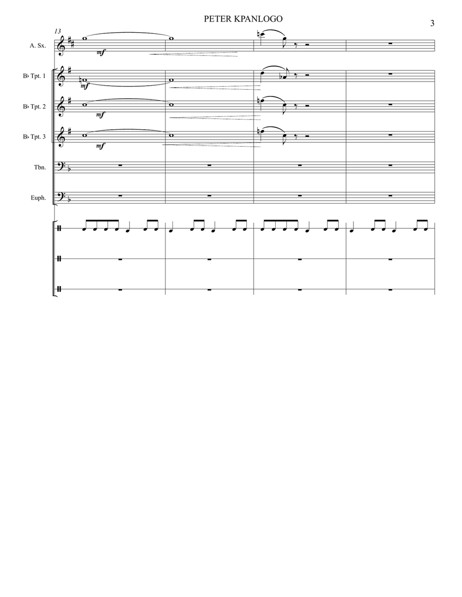 Peter Gunn Jazz Ensemble scores gallery preview page 4