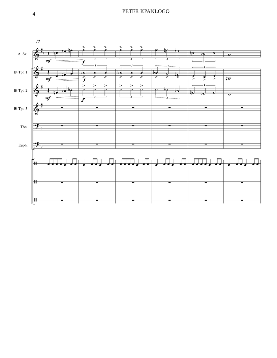 Peter Gunn Jazz Ensemble scores gallery preview page 5