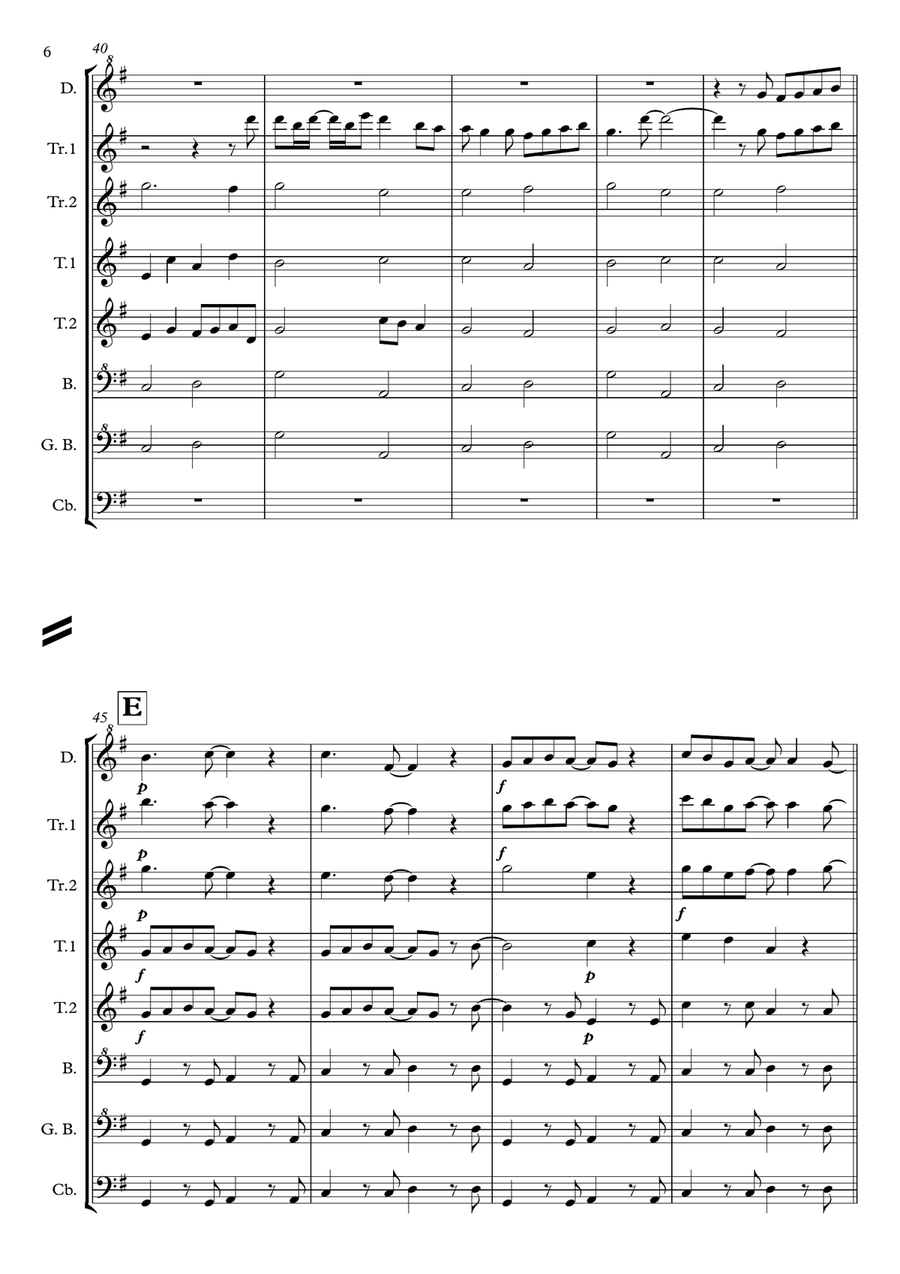 Love is all around (for recorder orchestra) Recorder scores gallery preview page 6