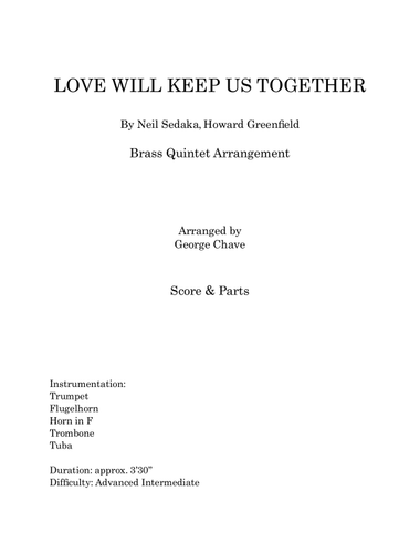 Love Will Keep Us Together