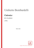UNIVOICE for six pianos - Score Only