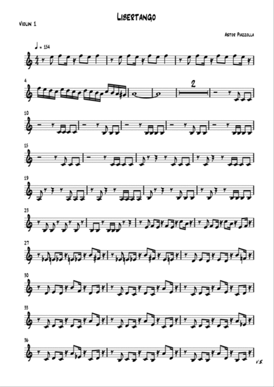 Libertango Cello scores gallery preview page 5