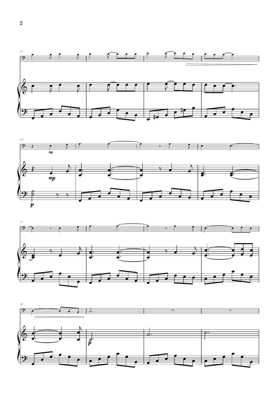 Hallelujah Bassoon scores gallery preview page 2
