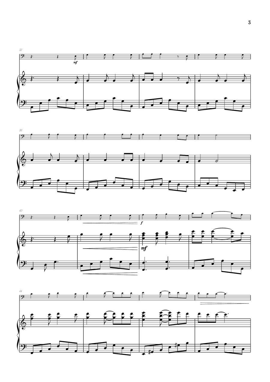 Hallelujah Bassoon scores gallery preview page 3