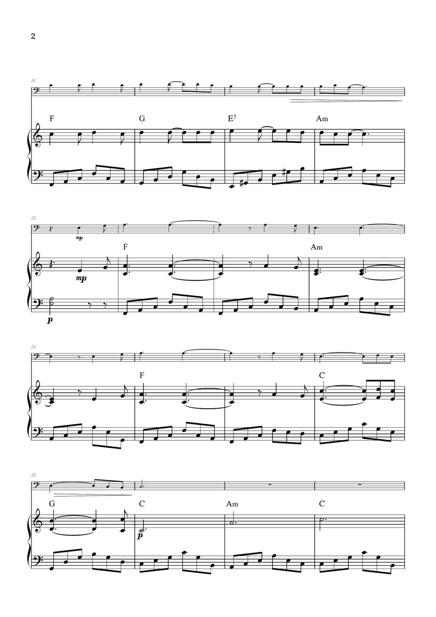 Hallelujah Piano scores gallery preview page 2