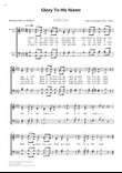 Glory To His Name - SATB Choir mini preview